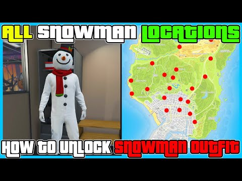 How To Unlock The Snowman Outfit - ALL Snowman Locations In GTA 5 Online