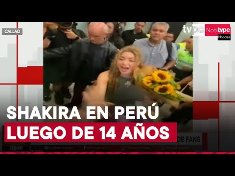 Shakira arribó al Perú luego de 14 años: así fue su llegada al aeropuerto Jorge Chávez