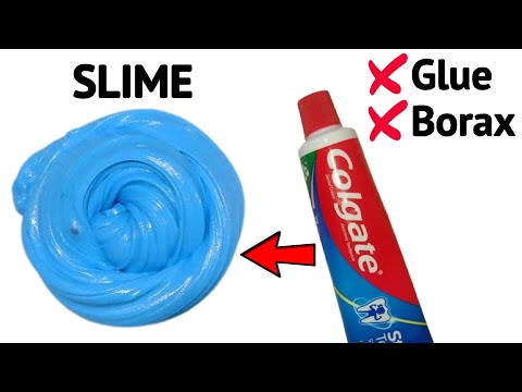 HOW TO MAKE A NO GLUE TOOTHPASTE SLIME ASMR/Slime without Glue Borax at home/making toothpaste slime