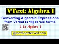 Algebraic Expressions and Operations