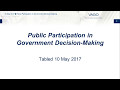 Public Participation Recommendations and Practices