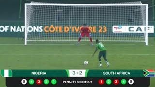 Nigeria vs South Africa 1(4) - 1(2) Penalty Kicks Semi final Afcon 2024