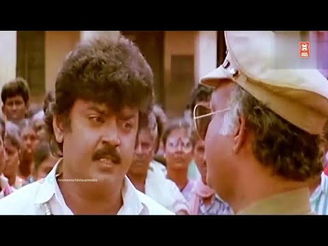 போலீஸ் வேலை எனக்கு கடமை மட்டும் இல்ல என்னோட லட்சியம்| Ezhai Jathi | Vijayakantha Movie Best Scene