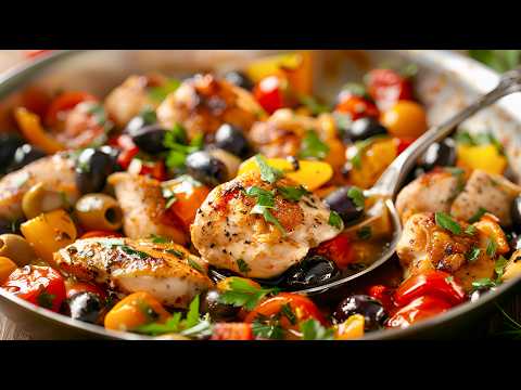 Healthy Mediterranean Crispy Chicken Recipe   5 Minutes!
