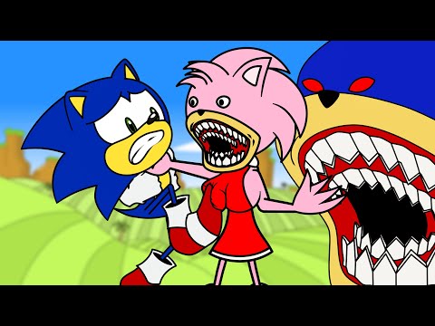 SHIN SONIC TAPES : AMY BECAME SHIN AMY TAPES (sonic cartoon animation)