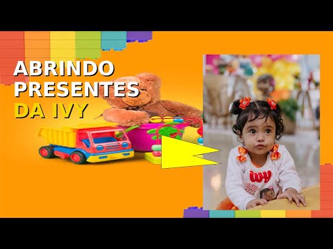 ABRINDO OS PRESENTES DA FESTA DE 1 ANO DA IVY *será que ela gostou?*