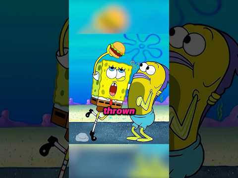 SpongeBob goes so far as to force a customer to eat a Krabby Patty. #spongebob #foryou #animation