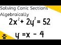 Solving Systems of Conics Algebraically