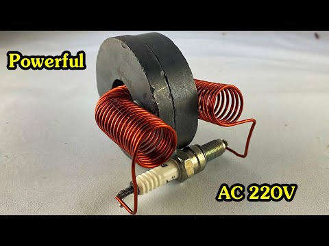 Wow Most Powerful AC 220V Free Electricity energy Using Magnets With Copper Wire #technology