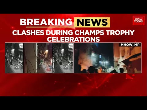 Vehicles Set On Fire, Stones Pelted: Clashes During Champion's Trophy Celebrations In MP's Mhow