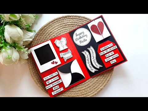 DIY Happy Birthday Greeting Card for Best friend | Handmade Birthday Card Ideas | Tutorial