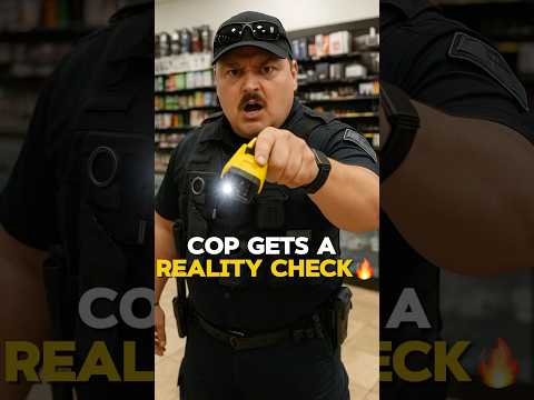 Cop loses grip fast when this citizen stays sharp and fearless🔥