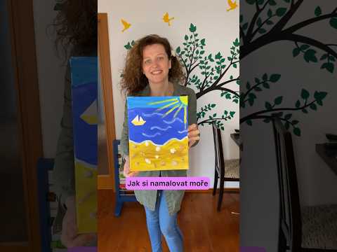 Jak namalovat moře s dětmi #more #malování #prodeti #inspirace #tvoření #proradost #skola #doma