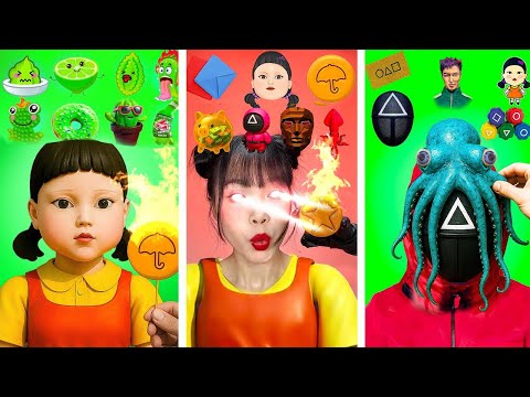ASMR MUKBANG 🔥 Spicy Food, Squid Game 3, Bubble Tea & Emoji Food