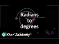 Radians and Degrees Conversion