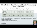 Load Curve Analysis and Calculations