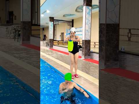 Swimming Pool 👙 🥽 Swimming Cap 🤪😚✌️#shorts #swimming #fitness #flyboard #bluesilver #waterpark