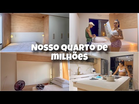 NOSSO QUARTO ESTÁ PERFEITO | COLOCOU OS PENDENTES E PUXADORES | PIQUE DE LIMPEZA