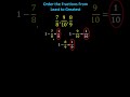 Understanding Fraction Ordering