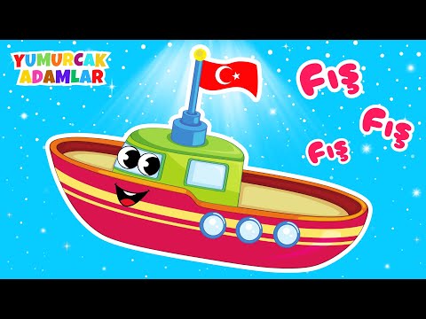 Gemi Gelir Fış Fış Fış ⛵ Taşıtları Öğreniyorum ✈️🚙 Eğlenceli Çocuk Şarkısı 🎶 Çizgi Film ❤️