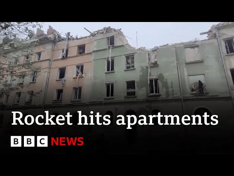 Ukraine war: Russian strike on Lviv apartment block kills at least four - BBC News