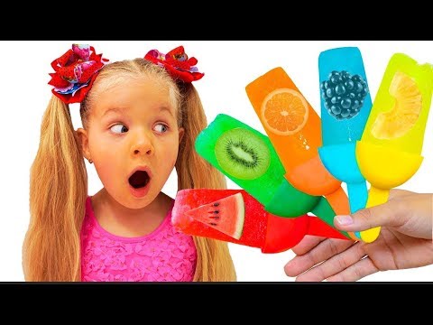 ديانا تصنع آيس كريم الفاكهة