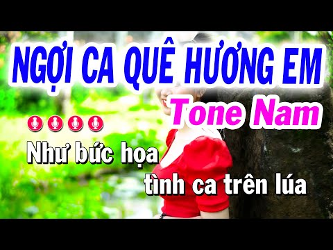 Karaoke Ngợi Ca Quê Hương Em Tone Nam Rê# Thứ ( Cha Cha Beat Hay 2022 ) Ns Tuyết Nhi