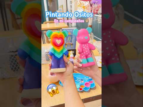 🧸Pintando OSITOS DE CERAMICA😱#painting #wow #new #art #bear #arte #colors #family #friends #love