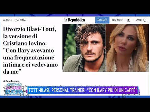 Totti-Blasi, personal trainer: "Con Ilary più di un caffè" - La Volta Buona 25/01/2024