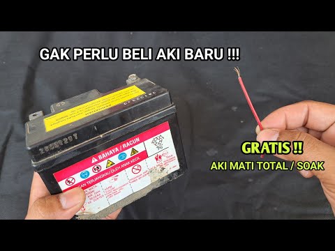 RAHASIA Nyalakan Aki mati total/ Soak dengan Satu Kabel