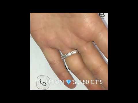 Cushion Cut Eternity Band