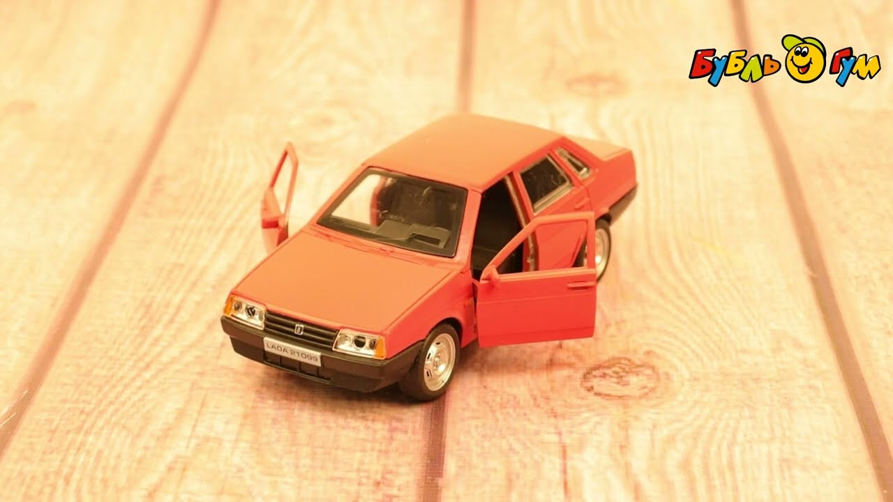 Машина Lada 21099 ТЕХНОПАРК Спутник инерционная красная с 3лет  - видео Машина Lada 21099 ТЕХНОПАРК Спутник инерционная красная с 3лет  - видео