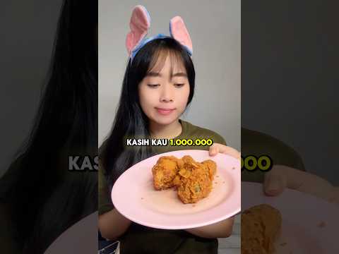 CHALLENGE MAKAN 2 AYAM DALAM 3 GIGITAN AJA !!!
