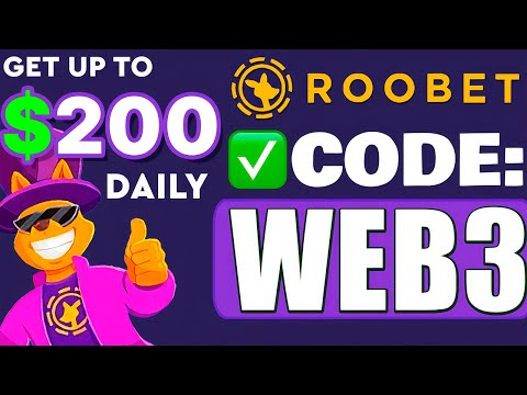 ROOBET PROMO CODE - WEB3 : $200 DAILY BONUS in CASHBACK for 7 DAYS