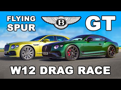 Bentley Continental GT Lemon Edition vs. Flying Spur Speed in an Epic Drag Race