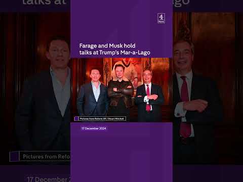 Farage and Musk meet in Trump mansion