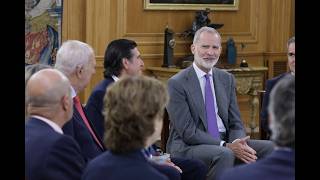 S.M. el Rey recibe en audiencia al Consejo de Administración y Comité de Dirección de Sacyr