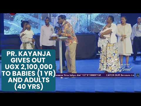 Pr. Kayanja Gives Out UGX 2,100,000 to Babies (1 Yr) and Adults (40 Yrs)