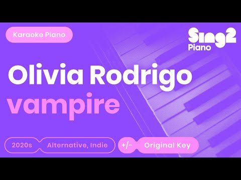 Olivia Rodrigo – vampire (Piano Karaoke)