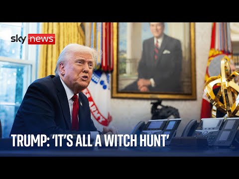 Trump calls security breach debacle a 'witch hunt' - as he announces new tariffs