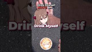 Evil wants to DRINK herself