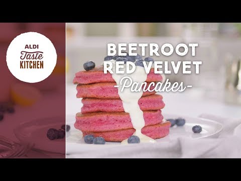 Beetroot Red Velvet Pancakes