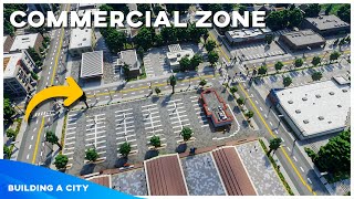 Commercial Zone (+ Suburbs) - Building A City #142 [Minecraft Timelapse]