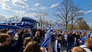 Busempfang MSV Duisburg: 1860 München 