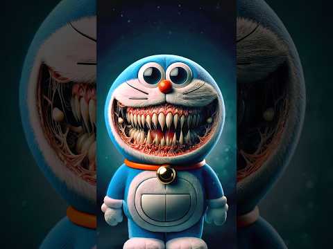 Horror version of the Doraemon characters #scary
