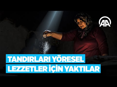 Ramazanda tandırları yöresel lezzetler için yaktılar