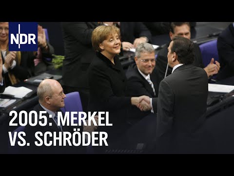 Berühmte Elefantenrunde 2005: Angela Merkel vs. Gerhard Schröder | Aus der ARD Doku über Merkel