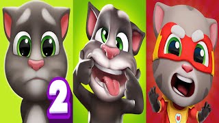 My Talking Tom2 vs My Talking Tom vs Talking Tom Hero Dash ios Andriod Gameplay special fun Ep4575