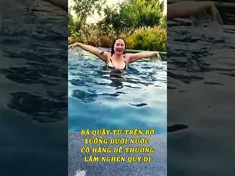 HÌNH ẢNH CHÂN THẬT CÔ PHƯƠNG HẰNG CHECK- IN HỒ BƠI TẠI BIỆT THỰ, GIAO LƯU VUI VẺ CÙNG FAN