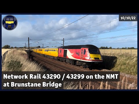 Network Rail 43290 / 43299 on the NMT at Brunstane Bridge | 10/10/22